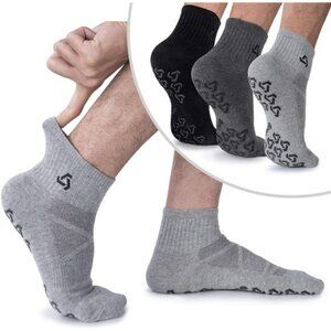 Non Slip Grip Socks for Yoga Home Workout Pure Barre, Pilates, Hospital Socks